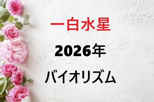 一白水星2026年バイオリズム完全ガイド：中宮で迎える内省と成長の年