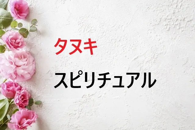 タヌキのスピリチュアル